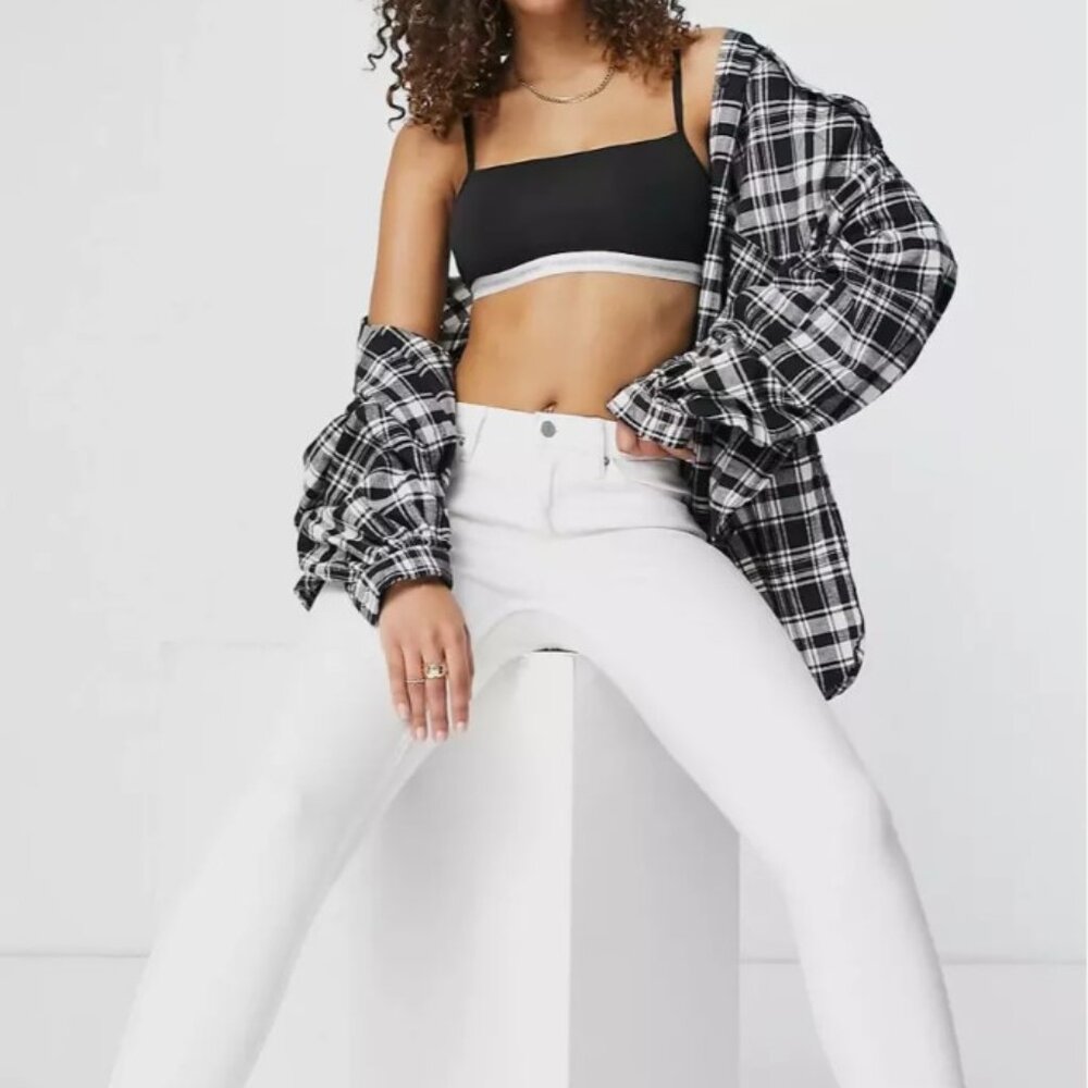 Calvin Klein Jeans White High Rise Skinny Jeans
